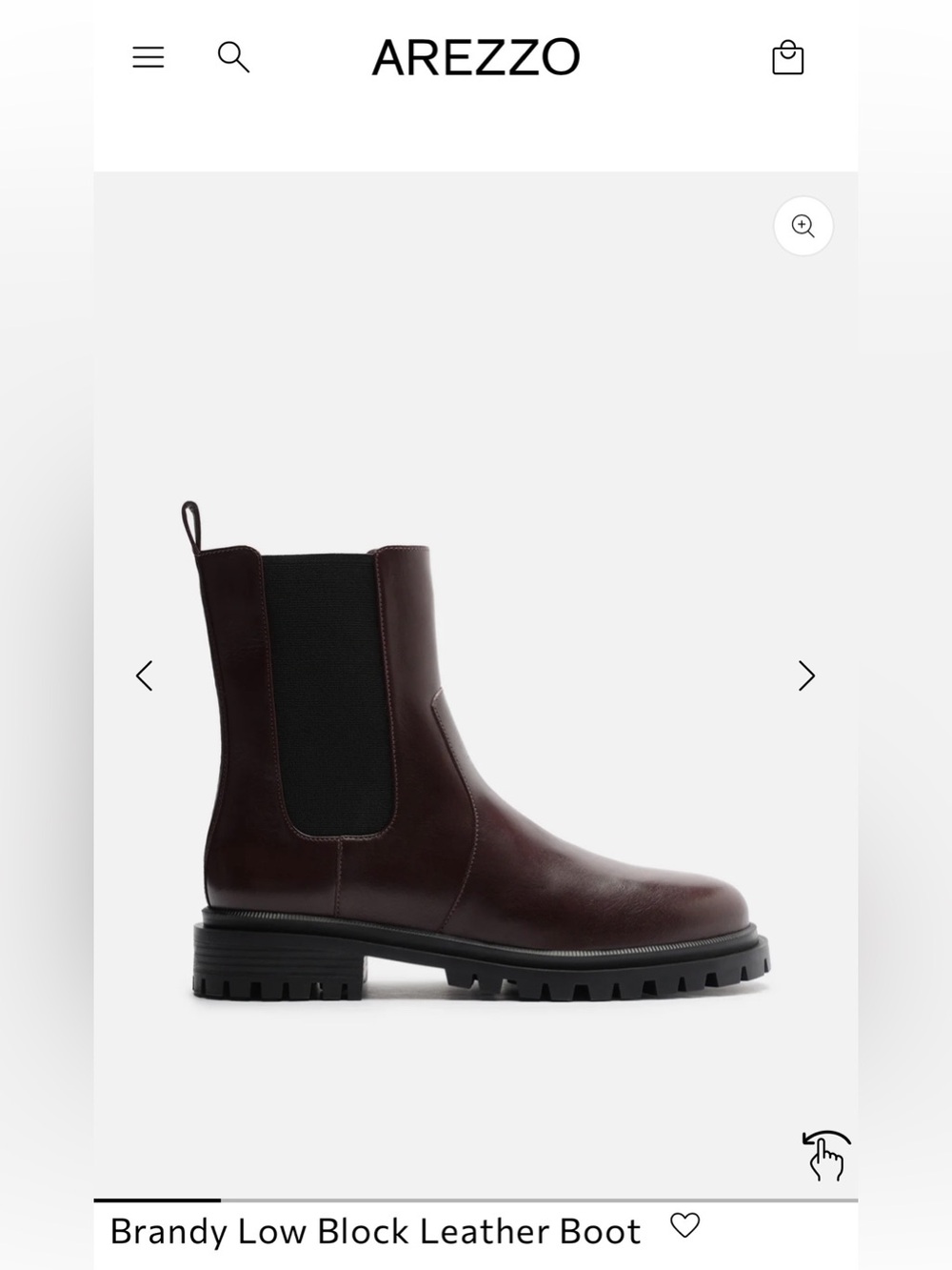 Arezzo Brandy brown moto boot 8